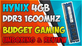 Hynix 4GB DDR3 1600mhz ram  Unboxing and Review [upl. by Neetsyrk]