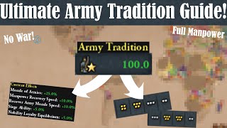 From 0 → 100 Army Tradition with NO WARS ✦ This is THE Army Tradition Guide for eu4 [upl. by Raffaj195]