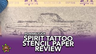 Spirit Tattoo Stencil Paper Review [upl. by Eliot]