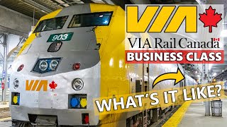 VIA RAIL CANADA Business Class  Whats It Like [upl. by Asirac]