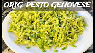 TROFIE AL PESTO GENOVESE authentic recipe homemade in Italy  ready in 10 min [upl. by Menon868]