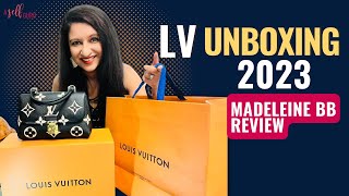 Louis Vuitton 2023 Madeleine BB Unboxing amp Review [upl. by Ijat634]