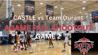 CASTLE 2029 VS Team Durant AT AGAME FALL SHOOTOUT AAU BASKETBALL [upl. by Hillard]