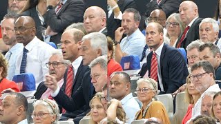 Prince William visibly animated as Wales play Fiji in Rugby World Cup [upl. by Conway]