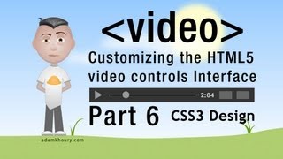 6 HTML5 Custom Video Player Controls JavaScript CSS Design Tutorial [upl. by Callan]