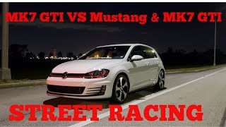 MK7 GTI VS 50 Mustang amp MK7 GTI [upl. by Pena]