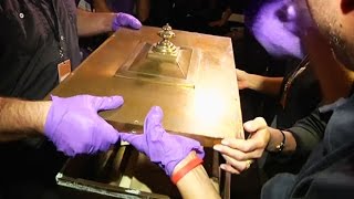 Time capsule from 1914 opened in the US [upl. by Enrak71]