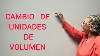 CAMBIO DE UNIDADES DE VOLUMEN [upl. by Urban829]