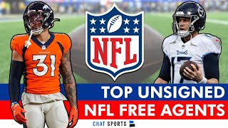 Top NFL Free Agents Left Unsigned At Each Position [upl. by Osrit732]