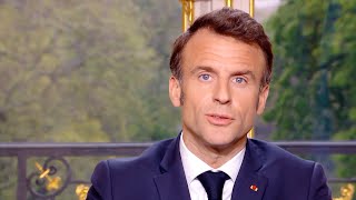 Lallocution dEmmanuel Macron en intégralité 17 avril 2023 [upl. by Nwadahs595]