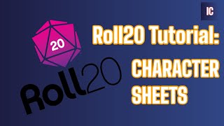 Roll20 Tutorial Character Sheets [upl. by Kattie801]