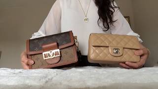 Louis Vuitton MINI DAUPHINE vs Chanel MINI FLAP Chanel LV [upl. by Bruning188]