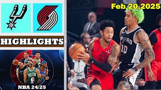 HIGHLIGHTS  San Antonio Spurs vs Portland Trail Blazers  NBA Today [upl. by Allevon49]