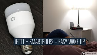 Wake Up Lights using Smart Bulbs Tutorial [upl. by Dynah791]