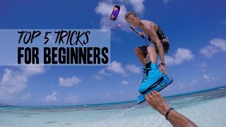 Kiteboarding Top 5 Tricks For Beginners [upl. by Oludoet]