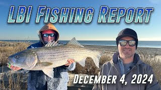 LBI Fishing Report 12424  Early December Got Cold But The Striped Bass Fishing Is Hot [upl. by Ettennaj]