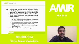 MIR 2021  Neuroloigía  Víctor Gómez Mayordomo [upl. by Yerahcaz]