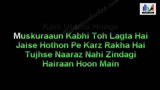 Tujhse Naraz Nahi Zindagi Karaoke [upl. by Nilorac]