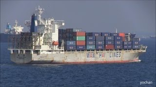 Container shipWAN HAI 222 Wan Hai Lines quotWHLquot IMO 9074444 [upl. by Orian282]