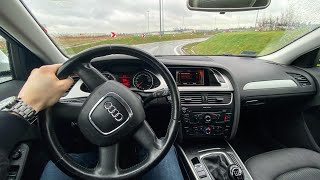 Audi A4 B8 Avant 18 TFSI 120 HP  Test Drive 41 POV Driver TV [upl. by Aynat57]