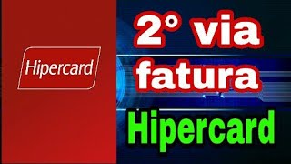 Segunda via fatura Hipercard [upl. by Pilihp]