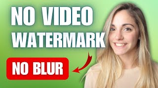 How to Remove Watermark from Video without Blur New method [upl. by Yrohcaz]