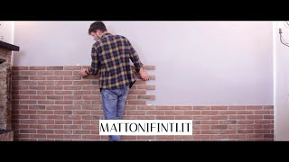 Tutorial di montaggio pannelli Mattoni Finti Arzani Decorazioni 🧱 [upl. by Aynor]