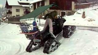 Katharina 3 ATV mit Raupenketten im Tiefschnee [upl. by Ruskin]