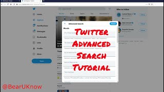 Twitter advanced search tutorial [upl. by Garson]