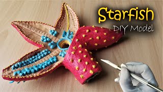 Starfish 3D Model  Styrofoam Carving Art  DIY Project [upl. by Micki524]