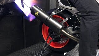 Suzuki GSXR 750 srad 99 Dyno run  Healtech Quickshifter  Track bike [upl. by Etnoel]