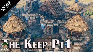 Valheim  how to build a Medieval Castle part 1 Building Ep 10 [upl. by Kawai]