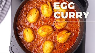 EGG CURRY RECIPE SIMPLE EASY [upl. by Tabbie]