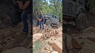 Winching opportunity arisen Got to test out my winch and help a buddy up the hill [upl. by Eimas]