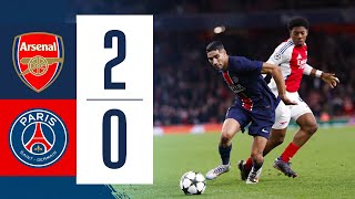 ARSENAL 20 PARIS SAINTGERMAIN I HIGHLIGHTS OF THE GAME [upl. by Alesram728]