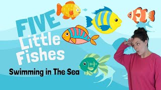 Five Little Fishies Swimming In The Sea  Happy Baby Song  Nursery Rhyme [upl. by Aneis]