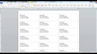 How to create labels in Microsoft Word [upl. by Nossah]