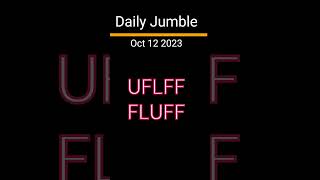 Daily Jumble Oct 12 2023  Jumble Answers for 10122023 [upl. by Llertrac]