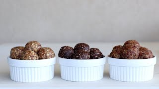 Energy Date Balls – 3 Easy Ways [upl. by Lomax]