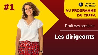 Droit des sociétés  1 Les dirigeants [upl. by Acceb717]