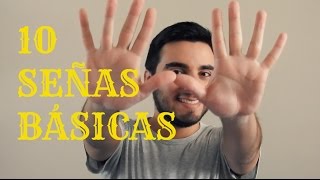 10 Señas Básicas LSM  Tutorial Rápido [upl. by Ahse]