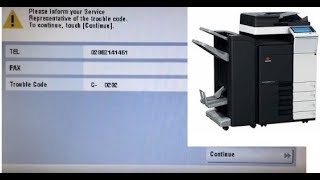 Trouble Reset Olivetti d color MF223 MF283 MF254 MF304 MF364 MF454 MF554 C0202 C0204 C0206 C0208 [upl. by Arica894]