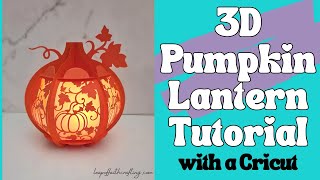 3D Pumpkin Paper Lantern Tutorial [upl. by Kenward]