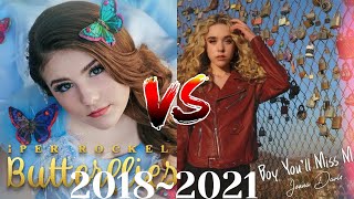 Piper Rockelle vs Jenna Davis Music Evolution20182021 [upl. by Rentschler274]