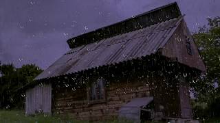 Relaxing Rain Sounds on a Tin Roof w Thunder for Sleep amp Relaxation  10 Hours Natural White Noise [upl. by Vaughan]