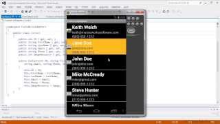 Android App Creation with C Tutorial  Custom List Adapters [upl. by Ateloiv447]