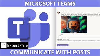 Microsoft Teams  Posts in Channels  Tips and Tricks [upl. by Joelie]