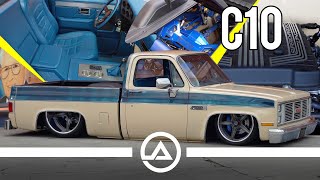 LT4 Powered C10 Square BodyGMC Sierra Classic on Air Suspension  Full Custom Build by Tre5 Customs [upl. by Orin]