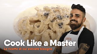 Ricetta tonnarelli cacio e pepe  Marco Piccolo  Cook Like a Master [upl. by Robbie]