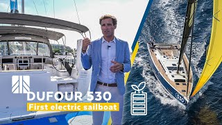 First Electric Sailboat ⚡ launched by Dufour Shipyard [upl. by Nazarius]